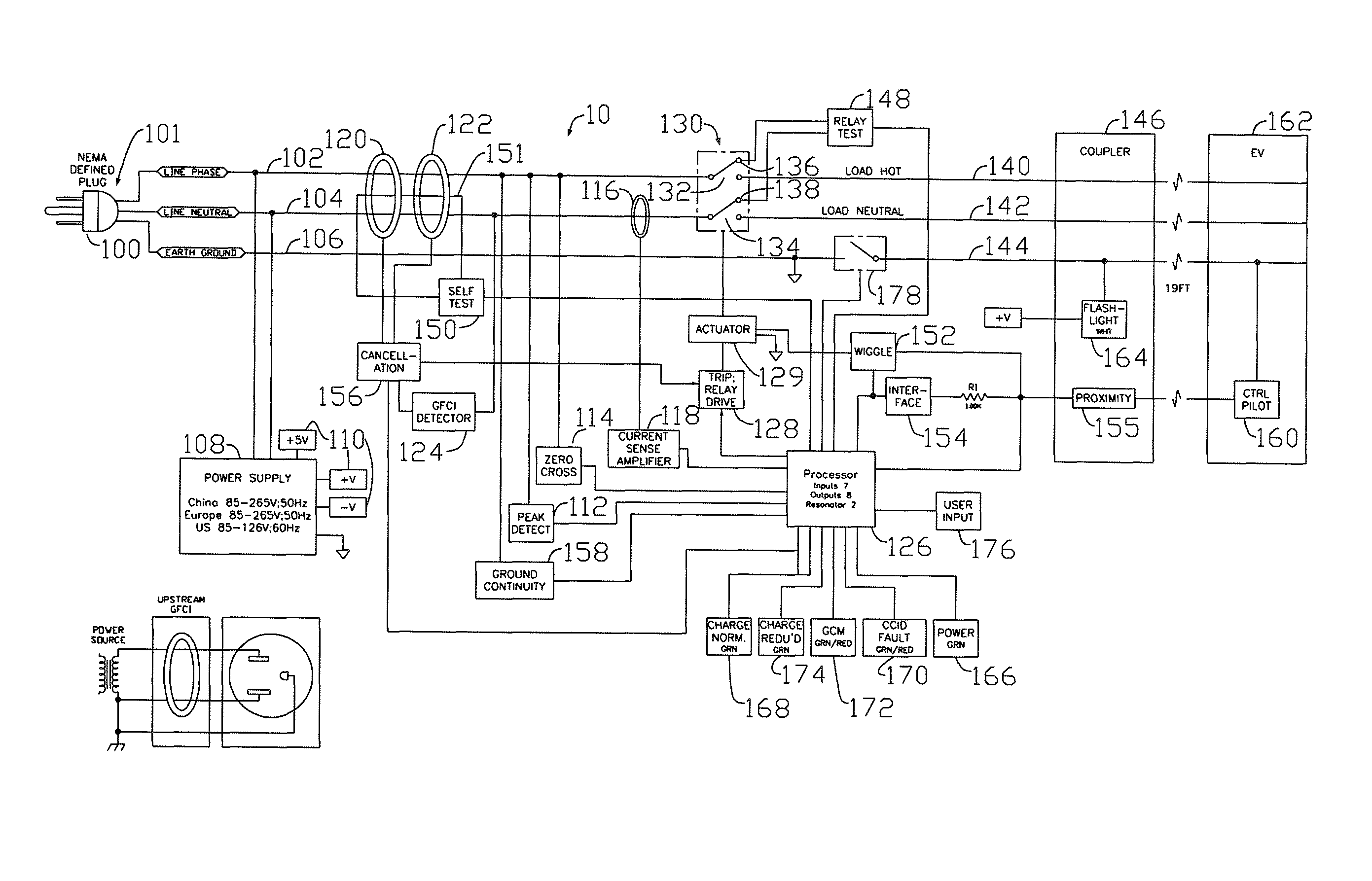 Protective device for an electrical supply facility