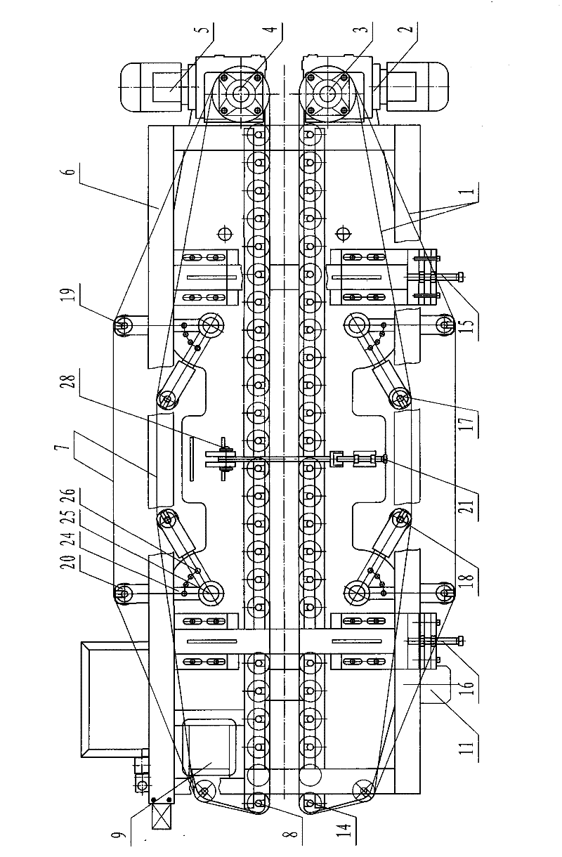 Full-automatic efficient integrated brick and stone facing protection method and device thereof