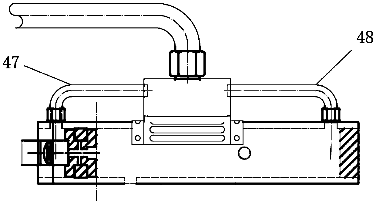 Carbon dioxide waste gas treatment device for dry ice machine