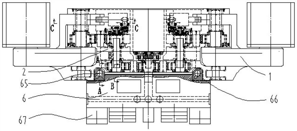 Suspension machine body coal mining machine