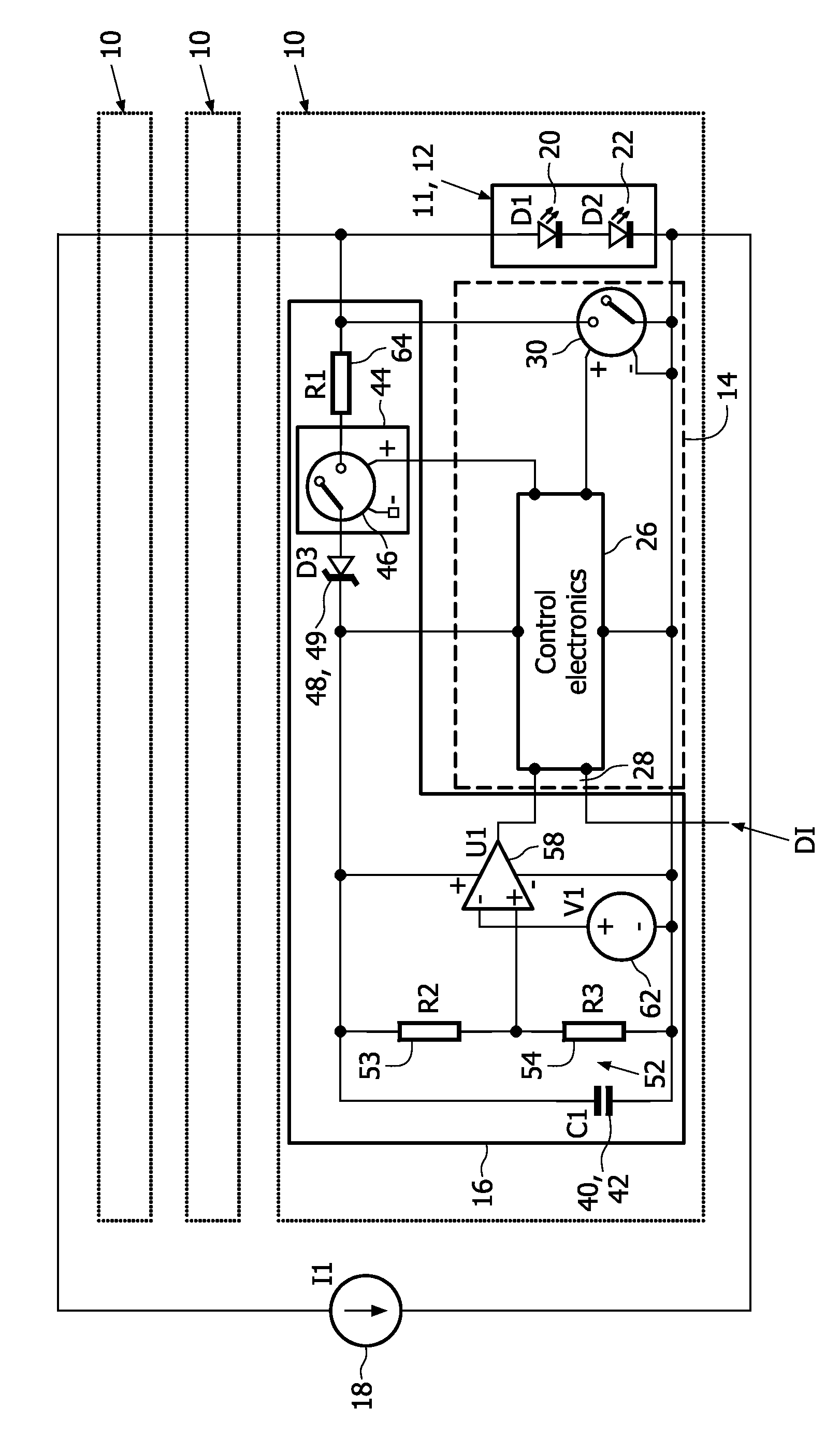 Driver device for a load and method of driving a load with such a driver device