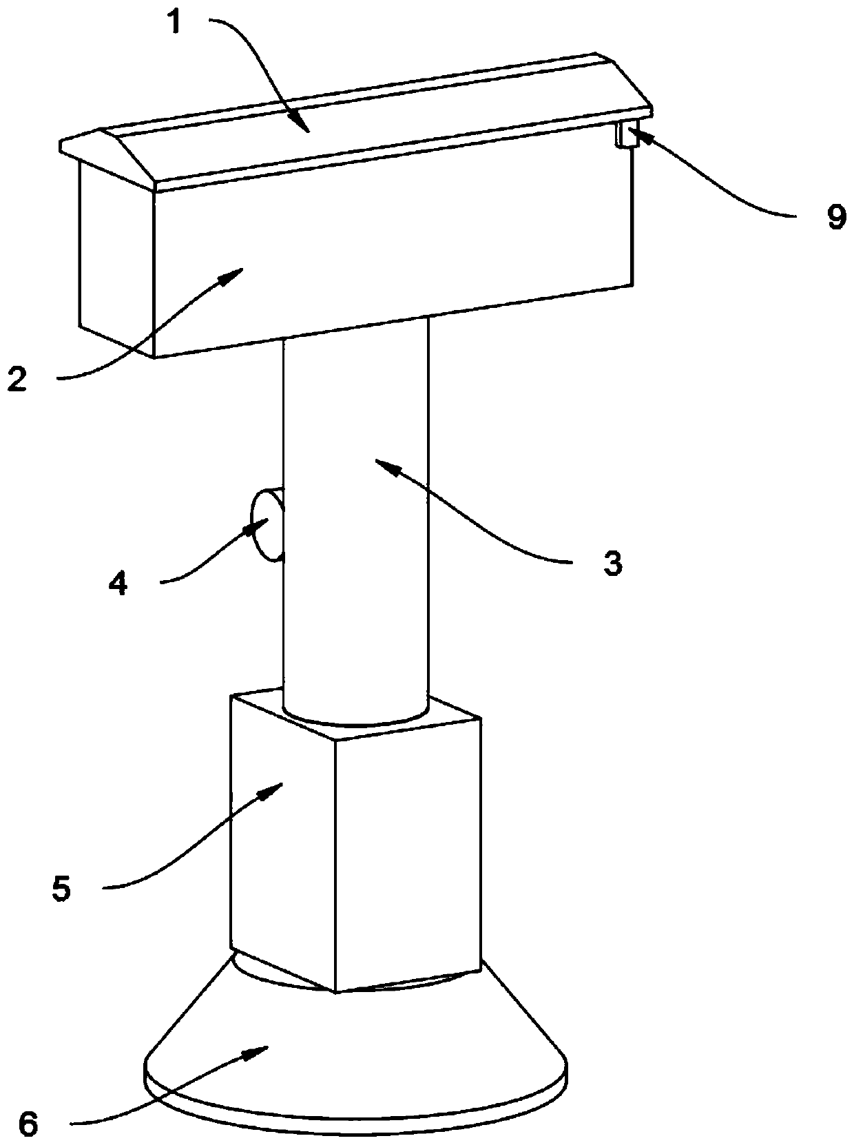 Double-mechanism warning device based on road and bridge construction