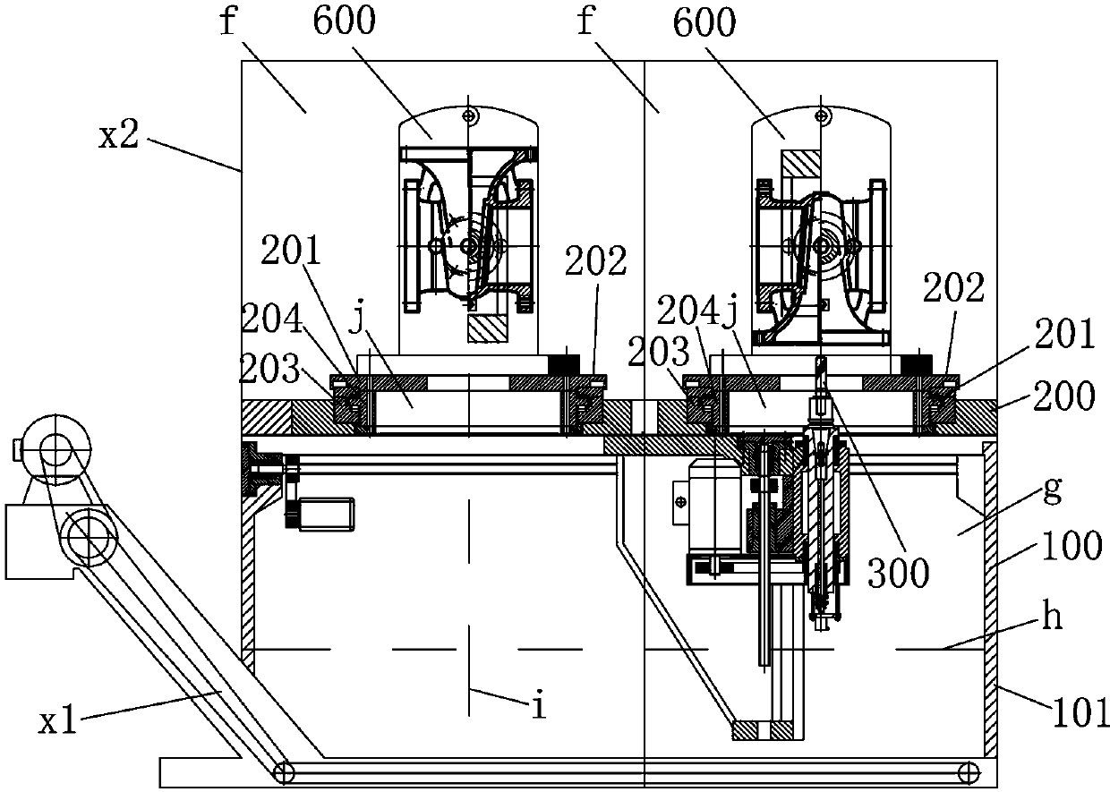 Inverted drilling machine