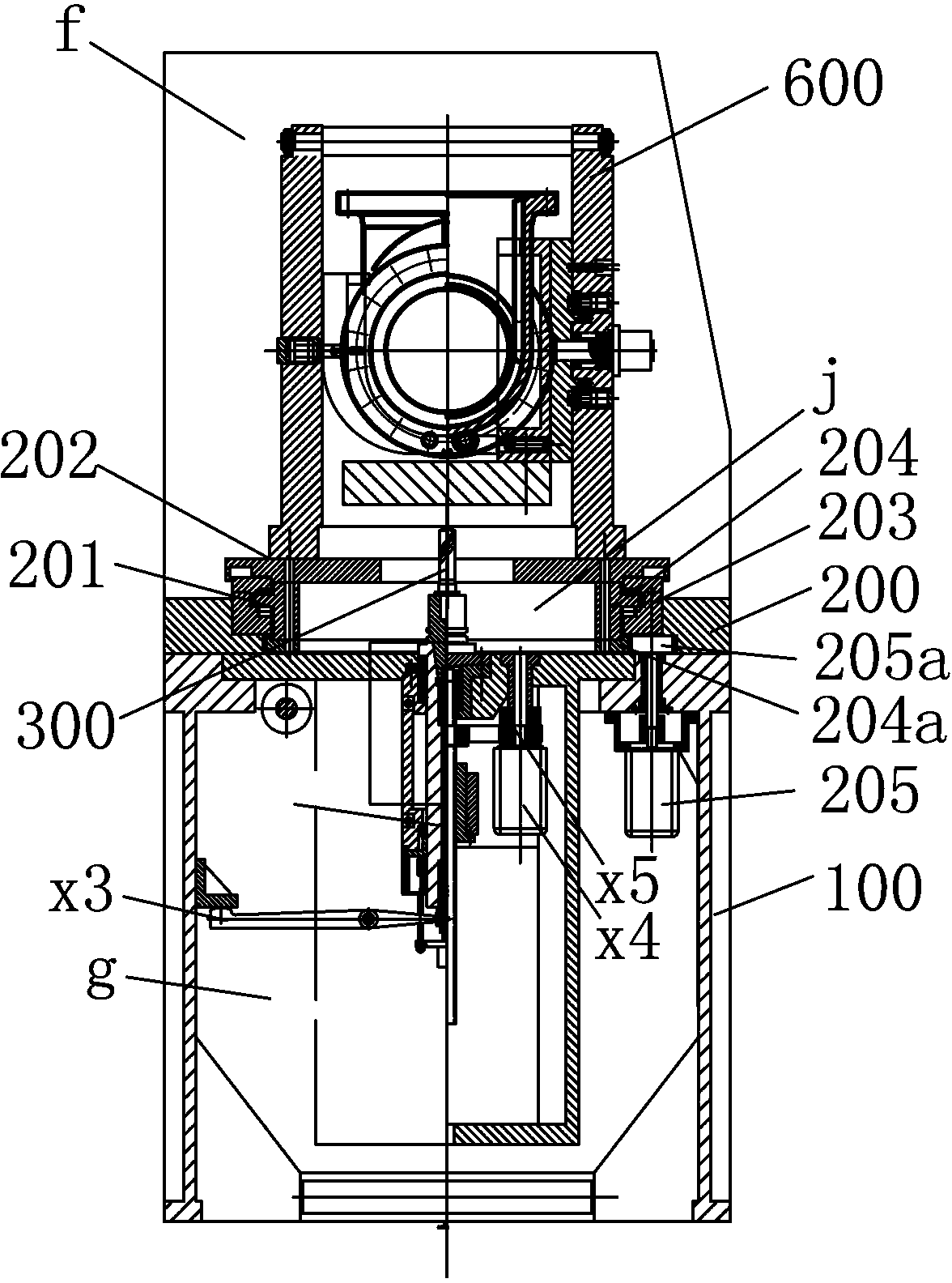 Inverted drilling machine