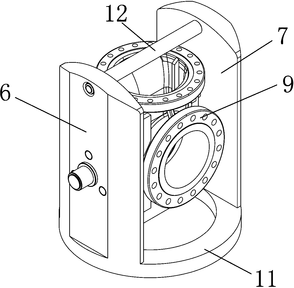 Inverted drilling machine