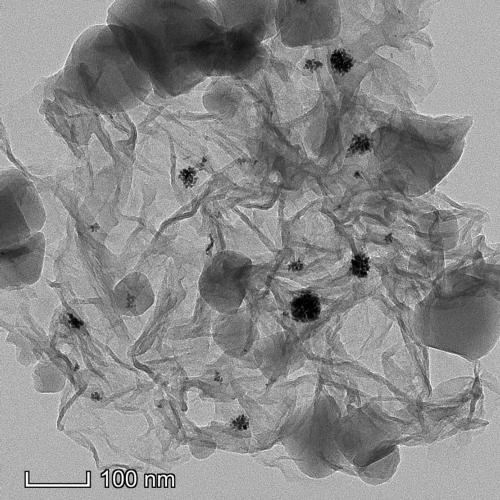 Pt-GO-MW primary overflow body and preparation method and application of composite hydrogen storage material of Pt-GO-MW primary overflow body