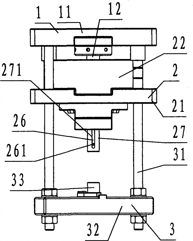 Half stamp forging forming die