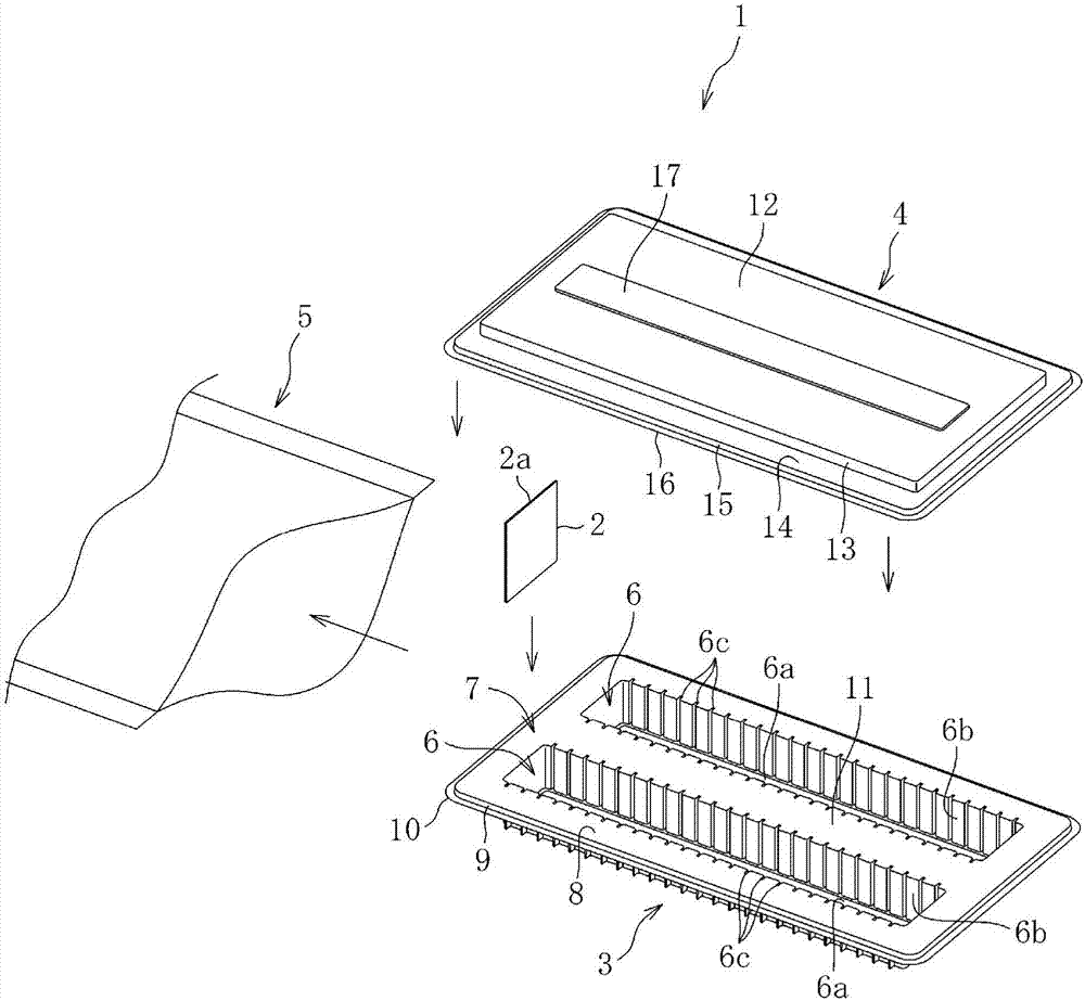 Container and packing method