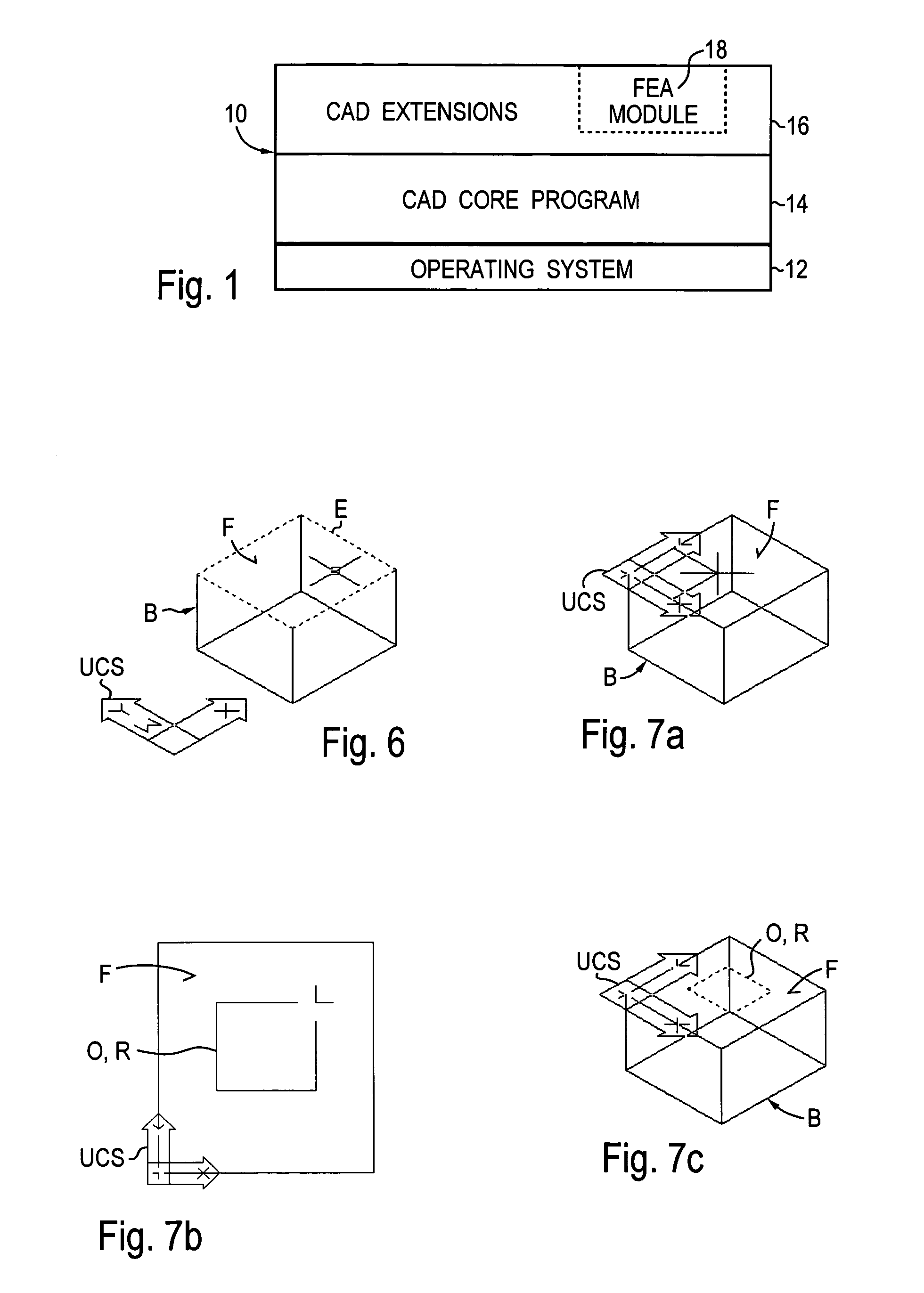 Defining parameters for a finite elements analysis calculation in a computer-assisted drafting program