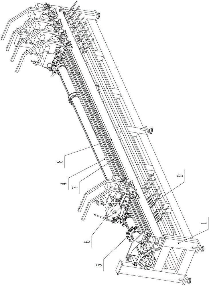 Pipe multi-head sawing machine