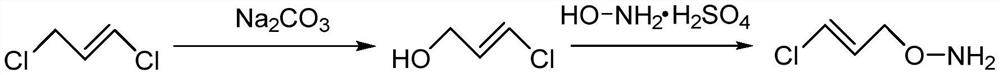 Preparation method of trans-3-chloro-2-propenyl hydroxylamine