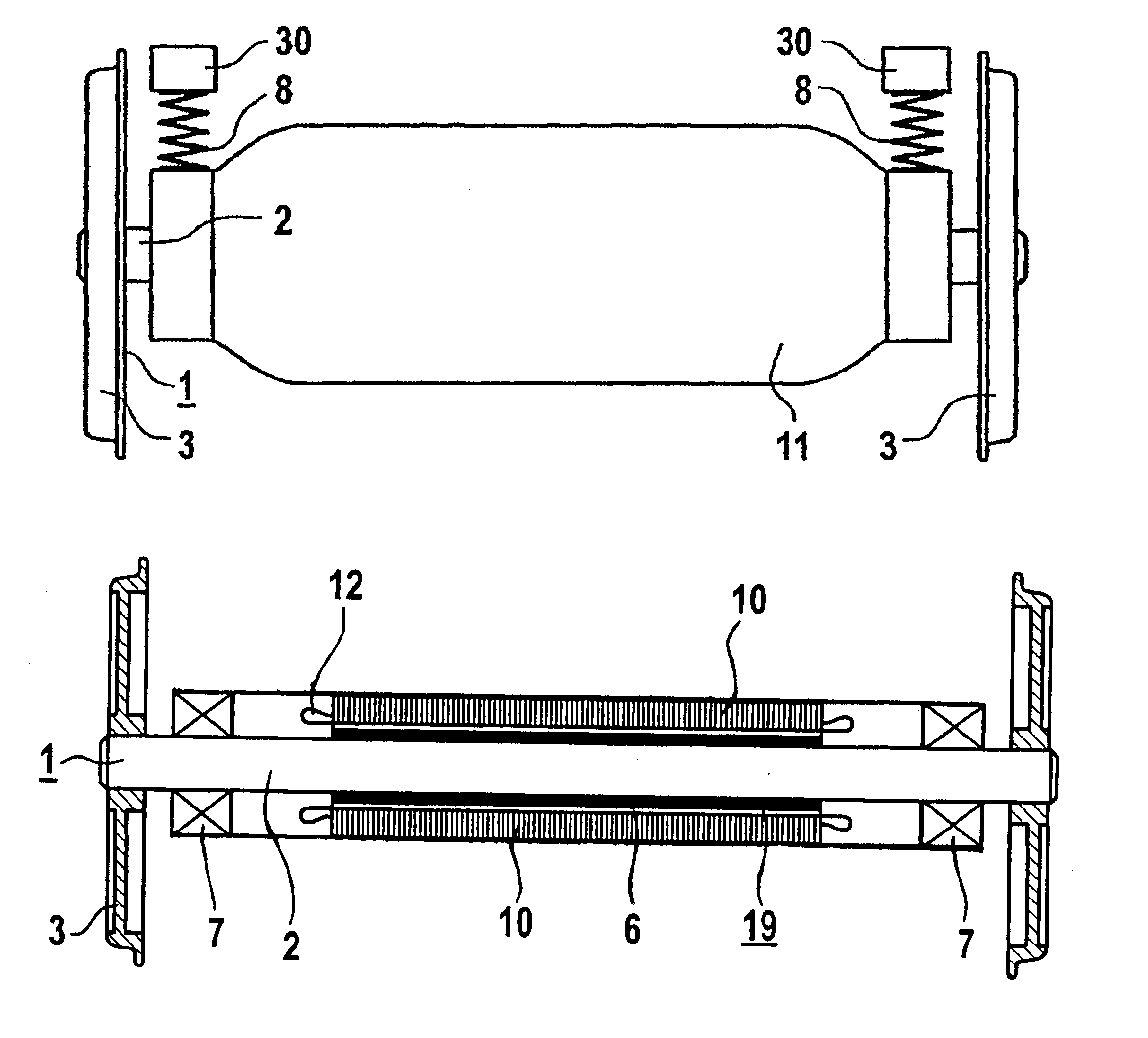 Direct drive for a wheel set