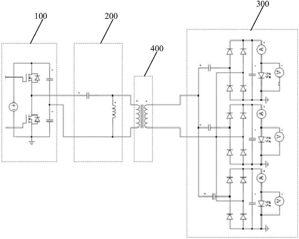 Control method of resonant LED current-sharing circuit