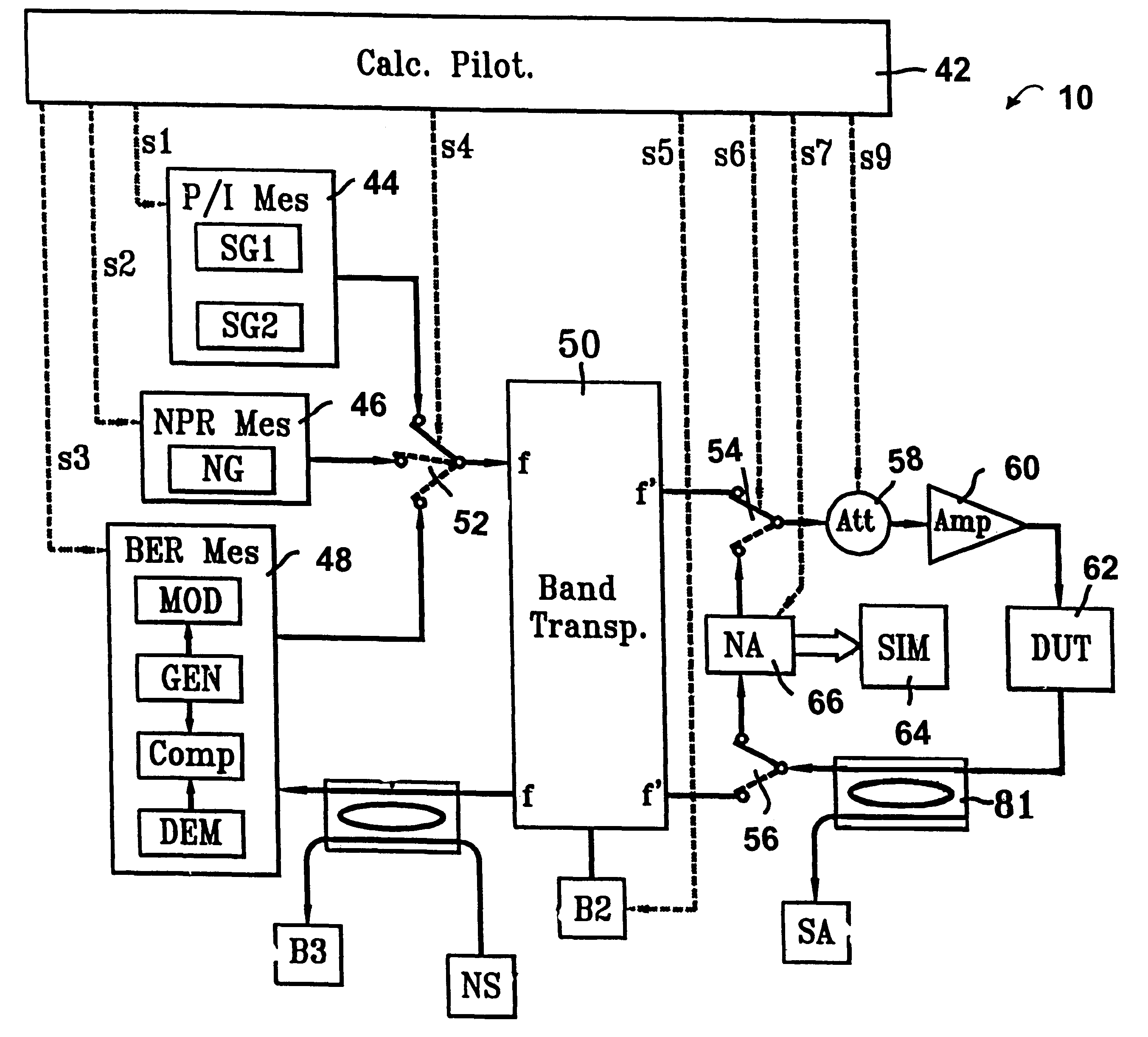 Method for the simulation of a nonlinear amplifier with envelope memory effect