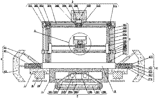 Bridge detection platform based on anti-collision system and detection method thereof