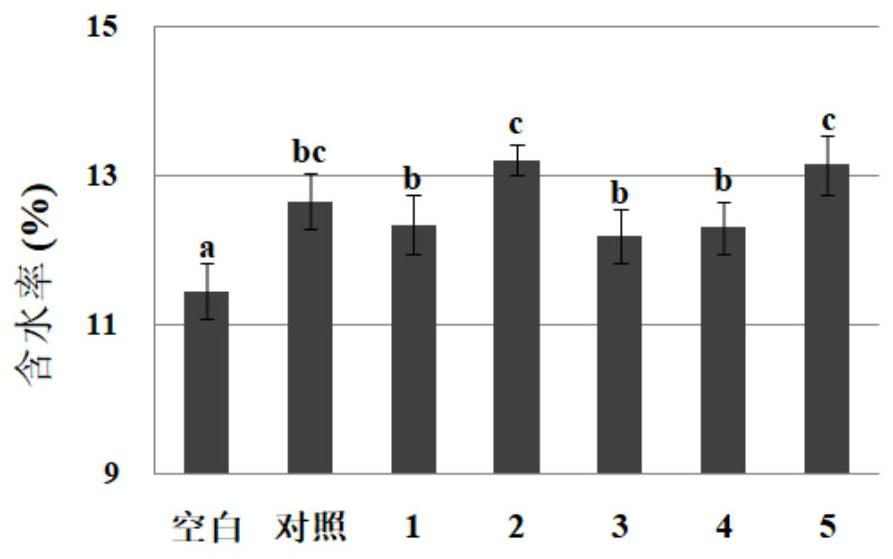 Feed water-retaining agent natural composition and application thereof in fish feed