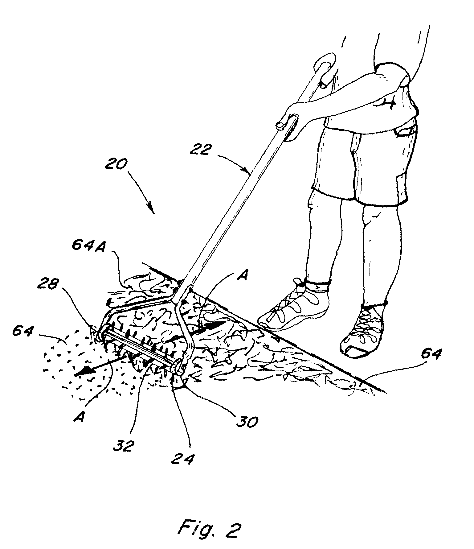 Landscaping mulch turner