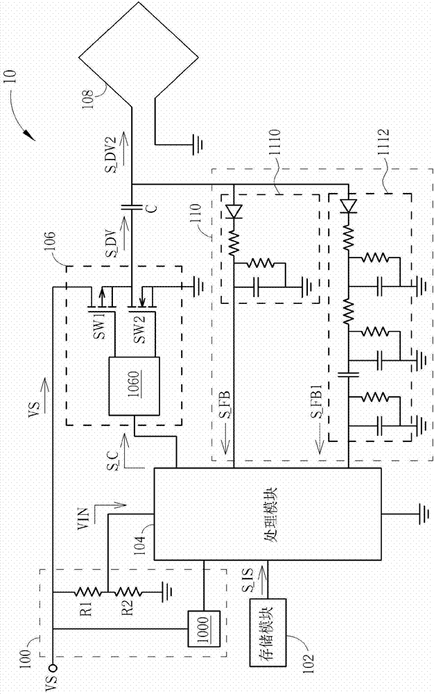 Inductive power supply and detection method of metallic foreign body thereof