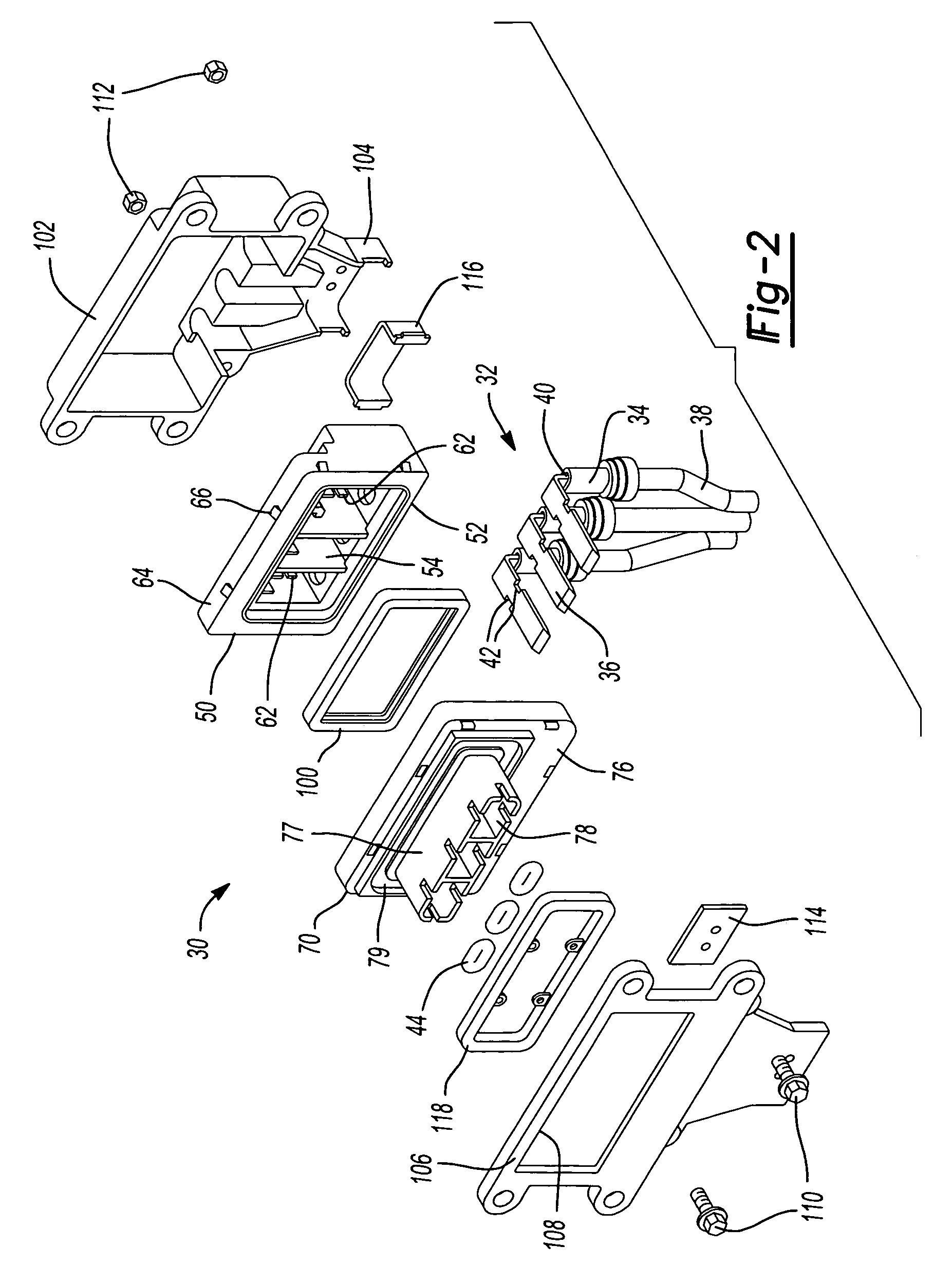 Connector with terminal motion reduction