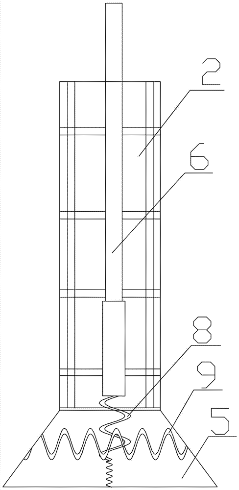 A concrete composite pile foundation structure