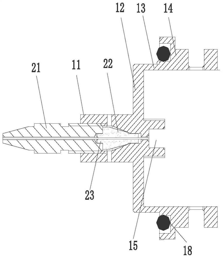 Mass spectrum and chromatography interface device and mounting method thereof