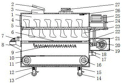 Building material drying device