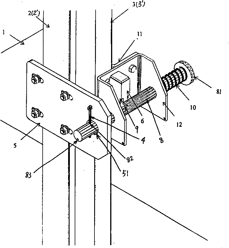 Anti-drop device of machine roomless car roof repairing platform