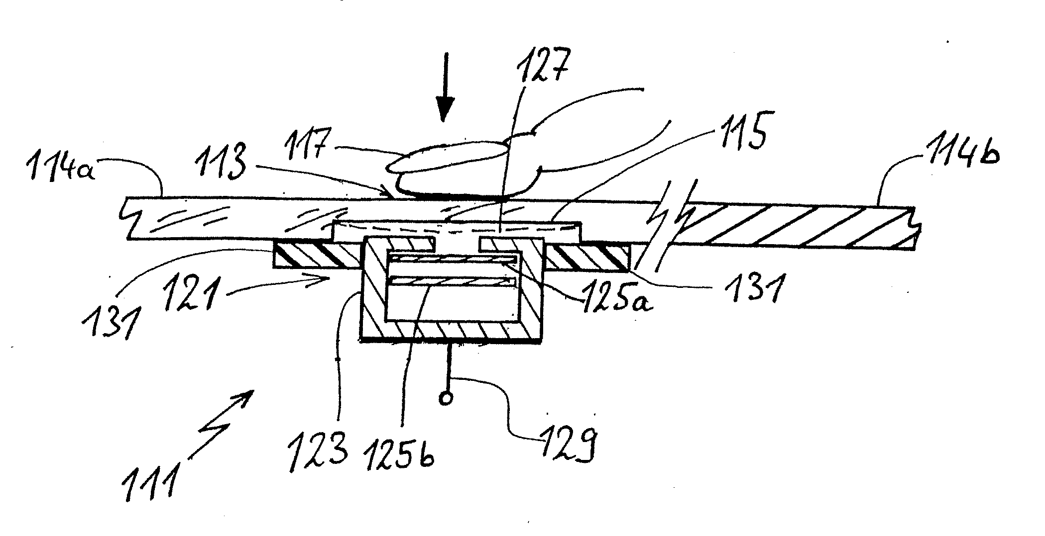 Operating device with an operating field and a sensor element for an electrical appliance and method for operating the operating device