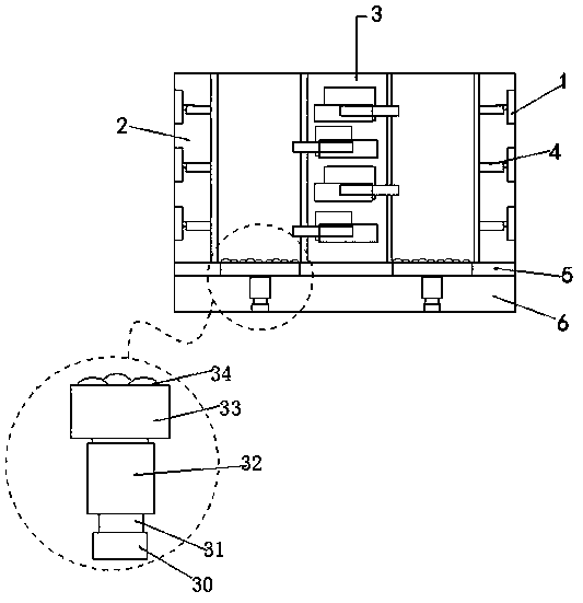 Massage device convenient in leg rehabilitation