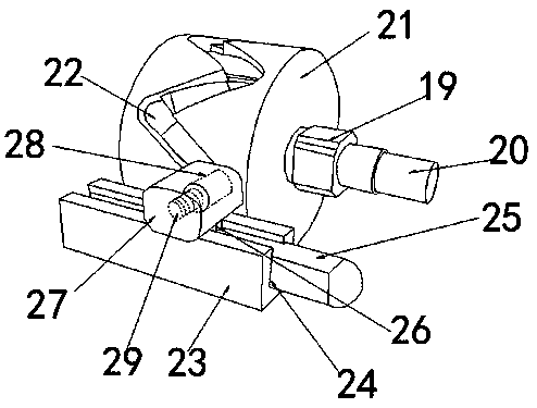 Massage device convenient in leg rehabilitation