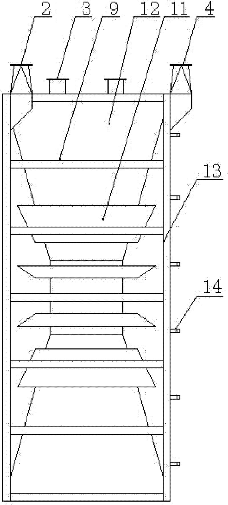 High-efficiency energy-saving absorption device of industrial volatilizable organic pollutant