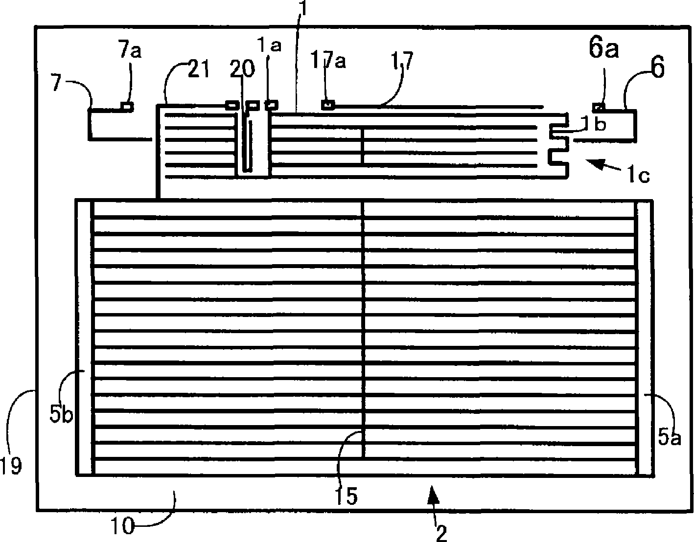 Glass antenna for an automobile