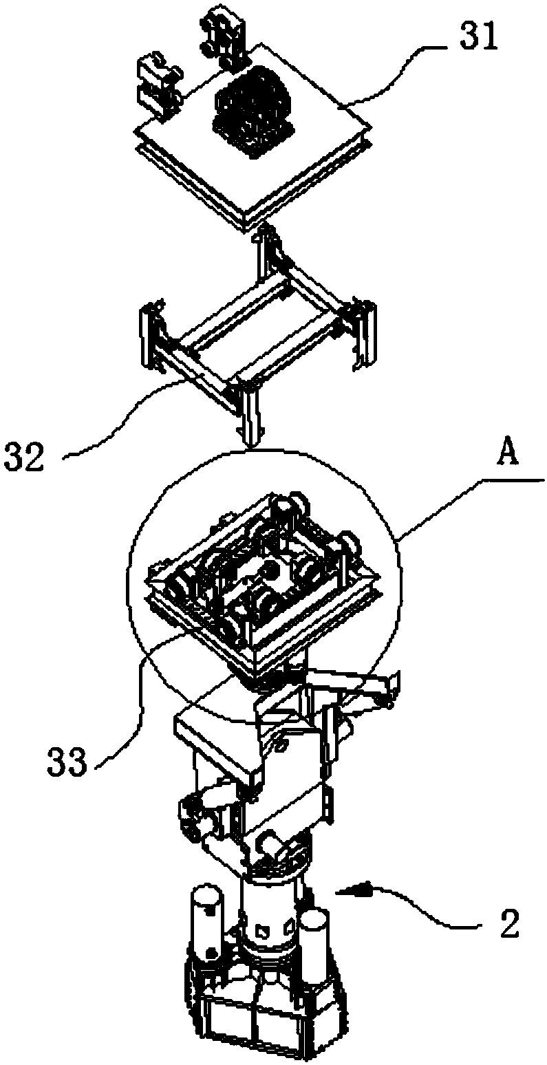 Piling machine horizontal position adjustment device and piling machine