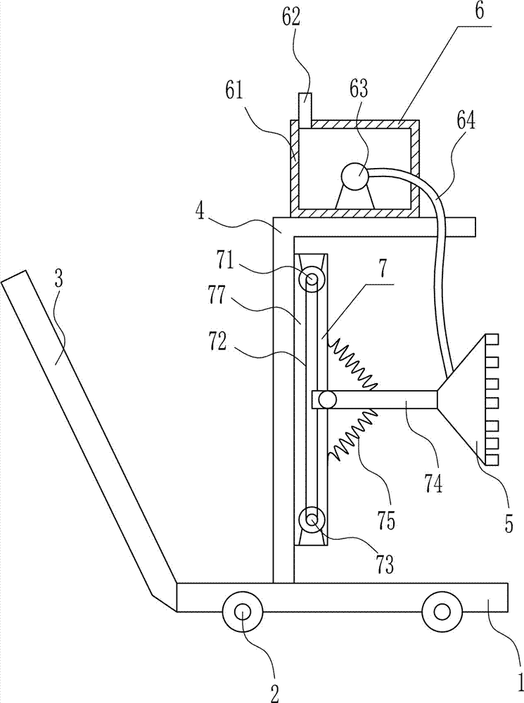 Rapid dust reduction device for building construction