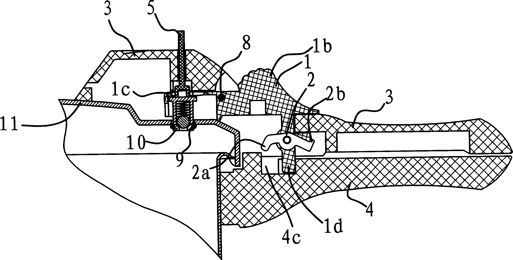 Cover closing and opening safety device for pressure cooker