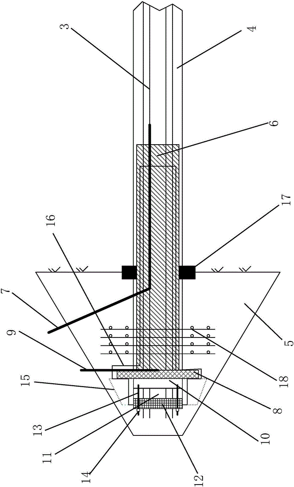 Novel prestressed anchor cable outer anchor head multiple protection device and fixing method thereof