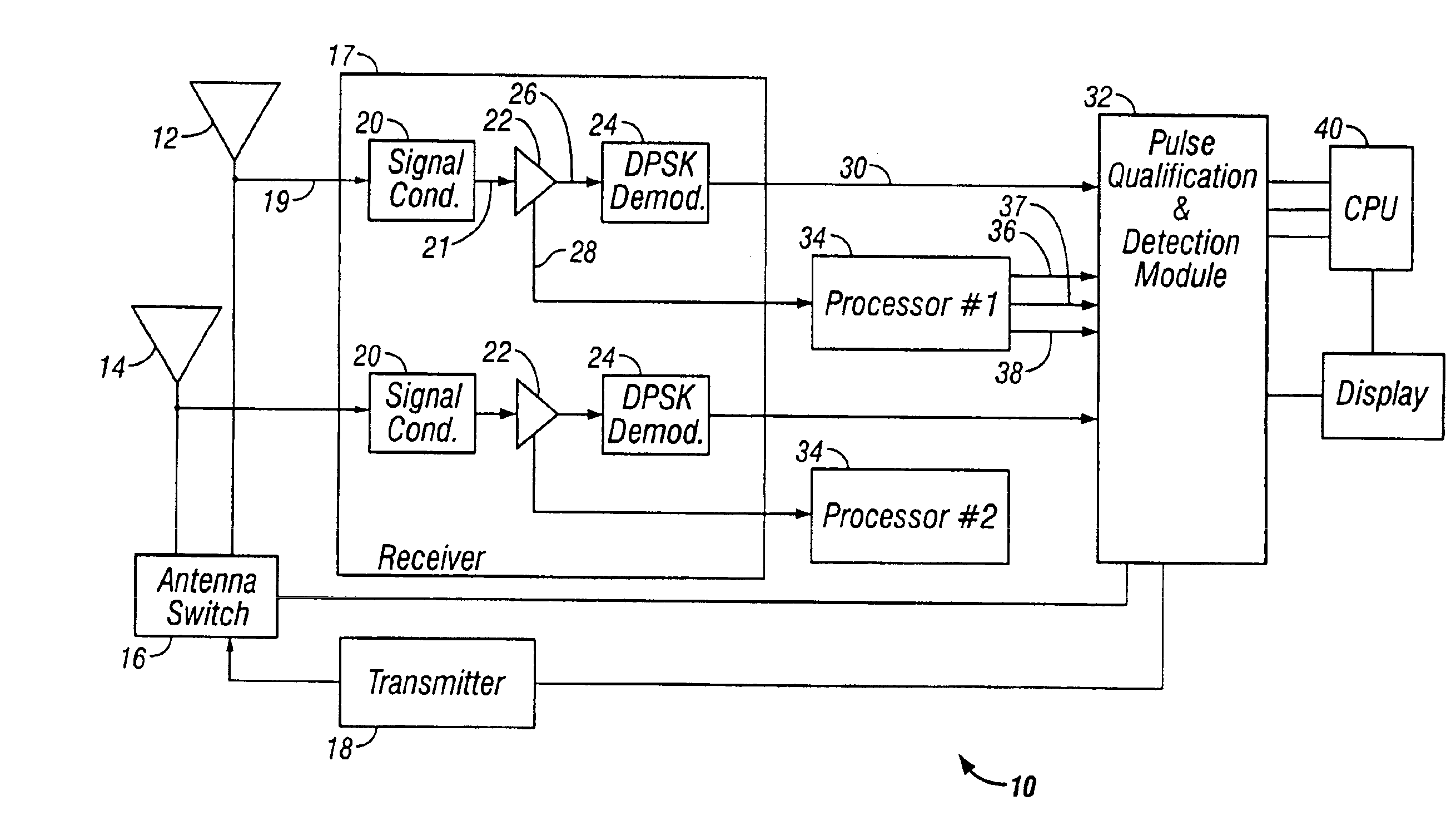 Device and method for SPR detection in a Mode-S transponder