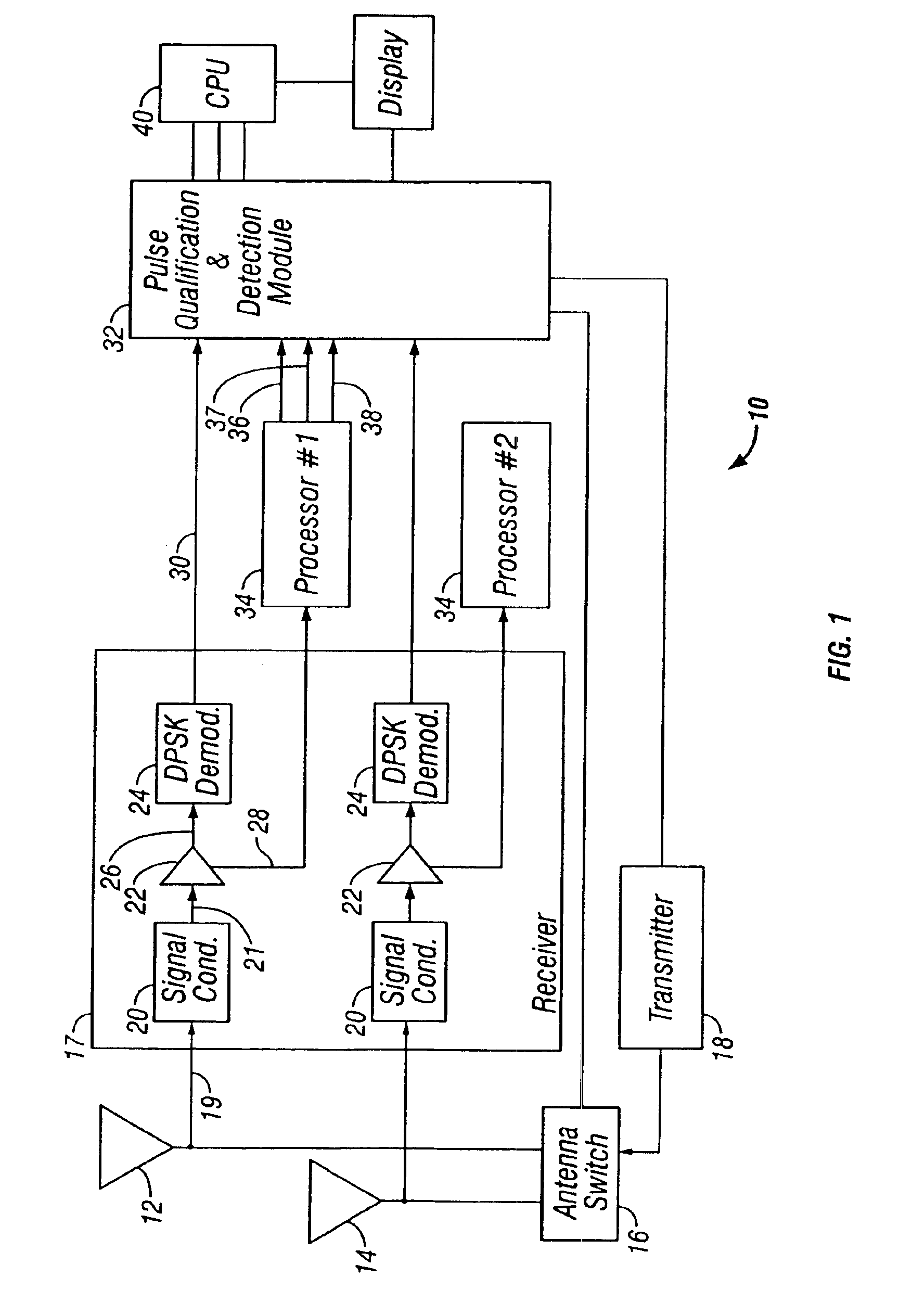 Device and method for SPR detection in a Mode-S transponder