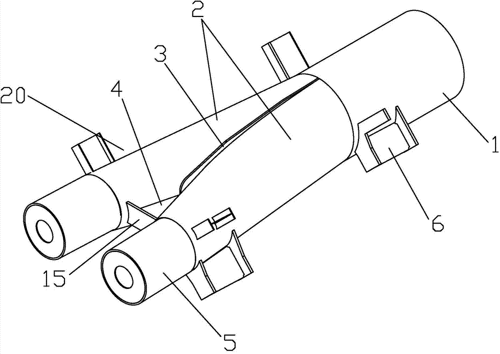 Limb type circular tube node transferring structure and manufacturing method thereof