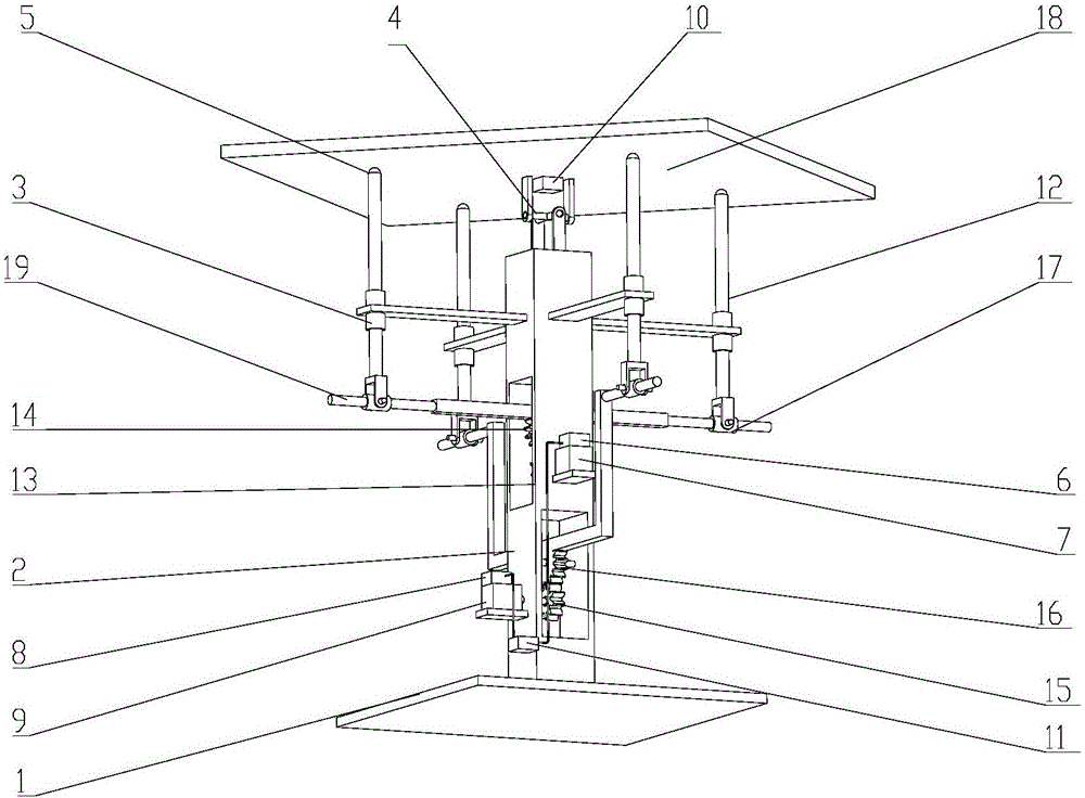 Automatic-leveled bearing worktable for ship