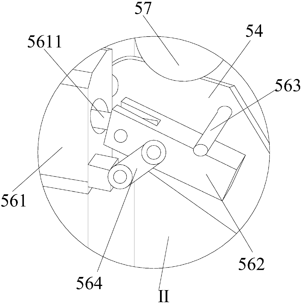 Ball bladder center line polishing device