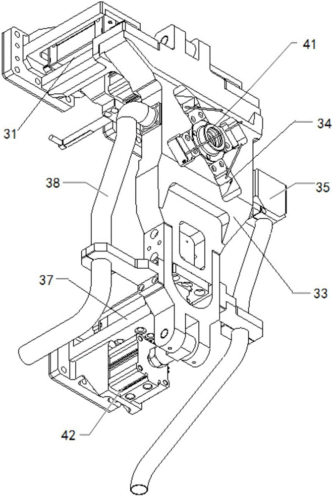 Pressure foot unit of automatic drilling and riveting machine