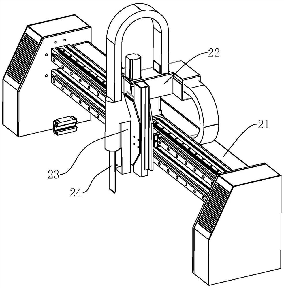 A fabric cutting device