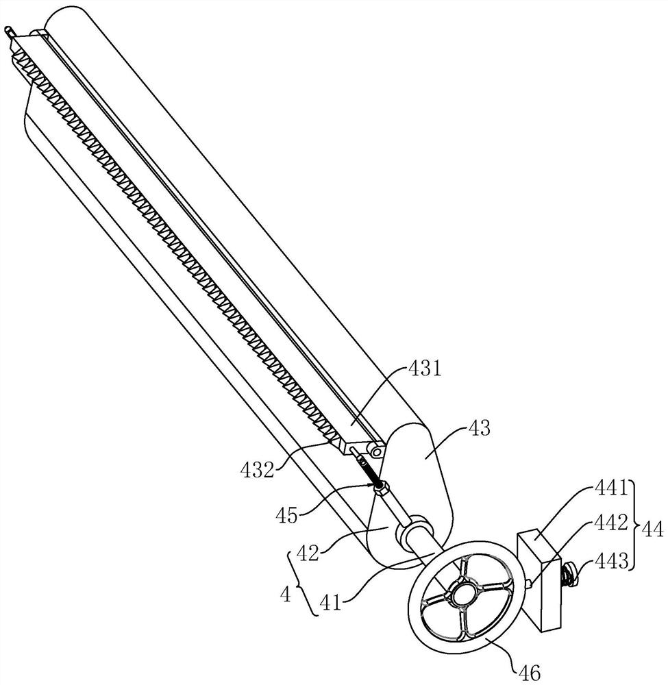 A fabric cutting device