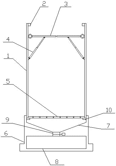 Solid-liquid separation inductive garbage can