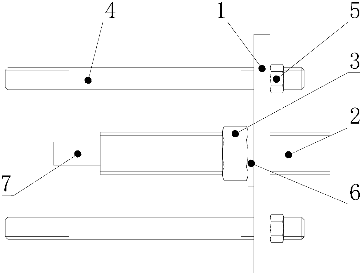 Special tool for disassembly of controlling gear of locomotive diesel engine