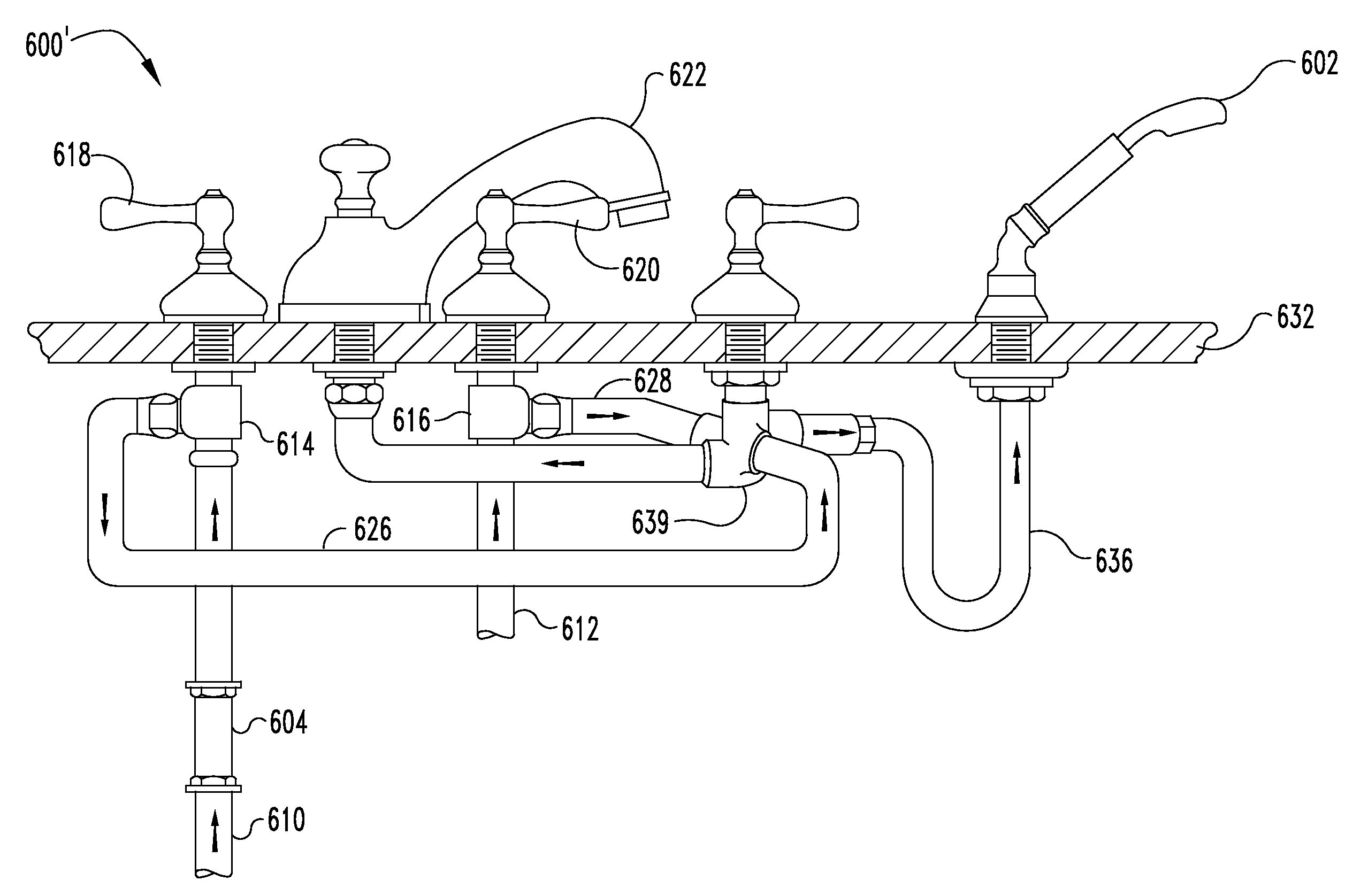 Pressure and temperature balancing valve system for a roman rub