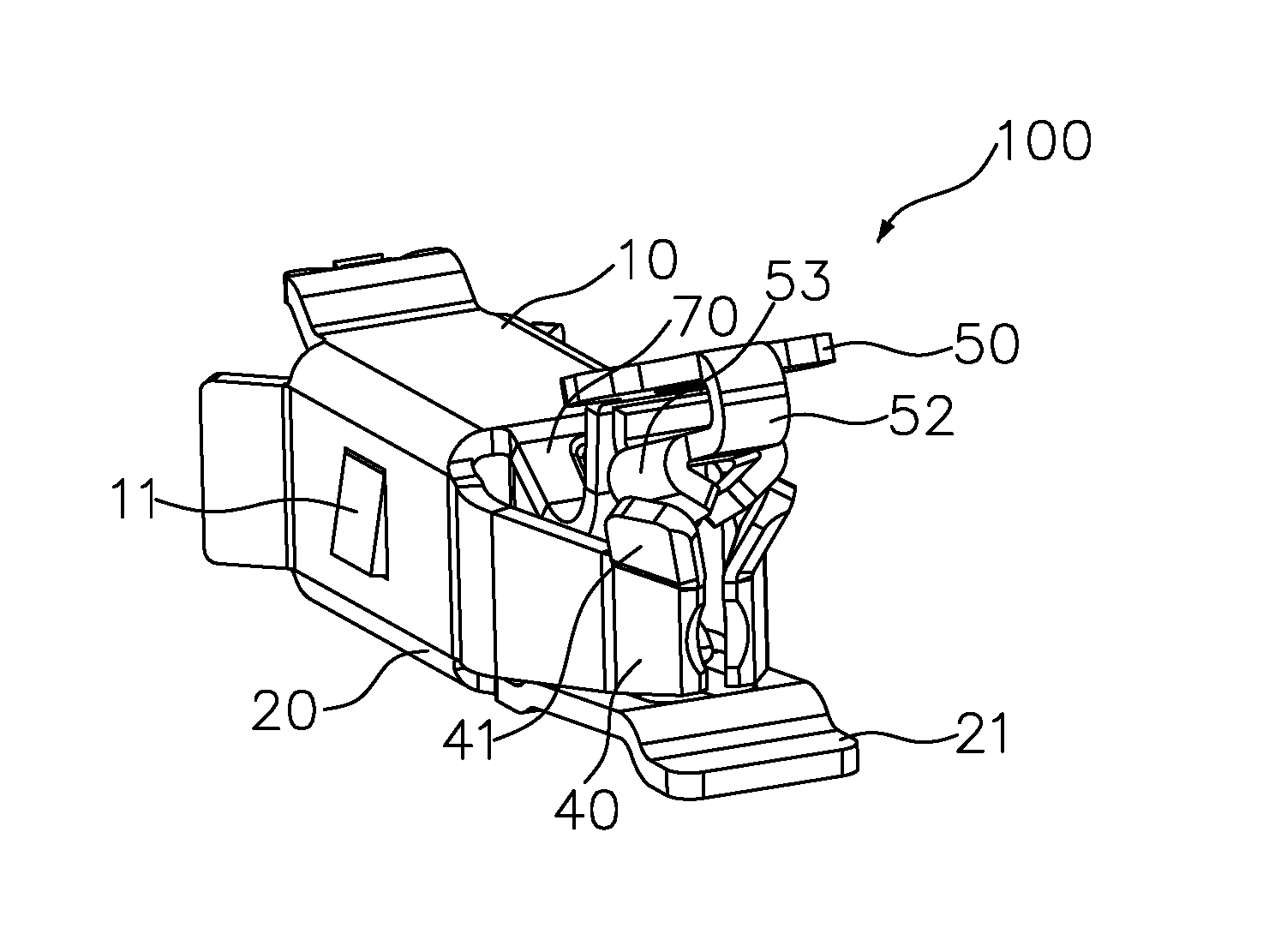 Openable wire-mounting connector