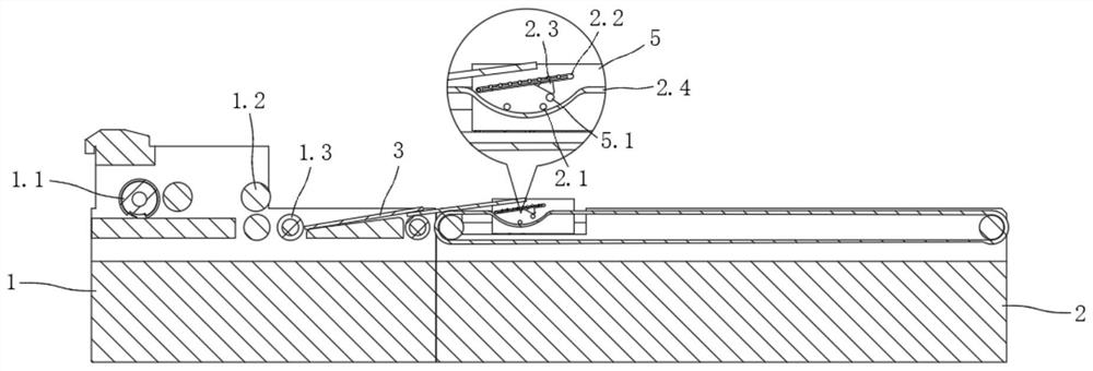 Corrugated board forming and pressing auxiliary device