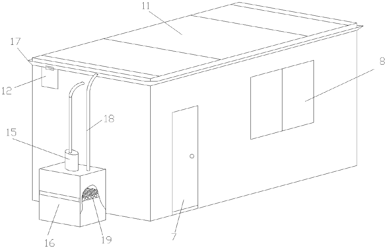 Colored steel removable house